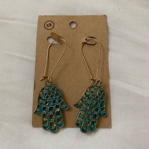 Dangle Hamsa Hand Earrings